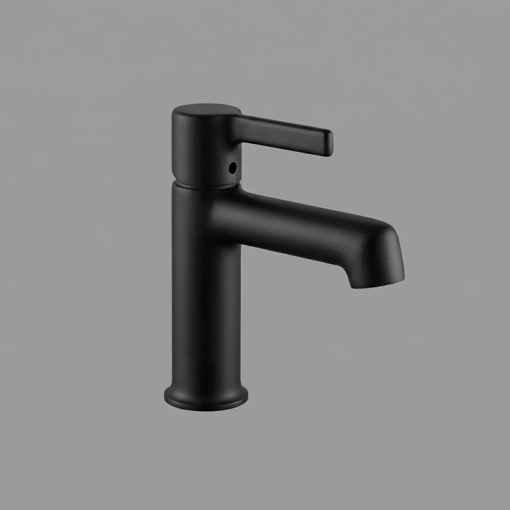 Смеситель для умывальника, монолит, черный HAIBA HB10814-7